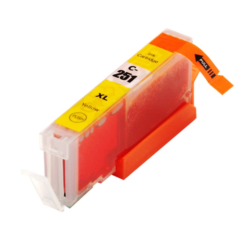 INK4WORK 4 Pack Compatible Ink Cartridge Replacement for Canon CLI-251XL CLI-251 XL Yellow to use with PIXMA MX722 MX922 iP7220 iP8720 iX6820 MG5420 MG5422 MG5520 MG5522 MG5620 (Yellow, 4-Pack) - Image 2